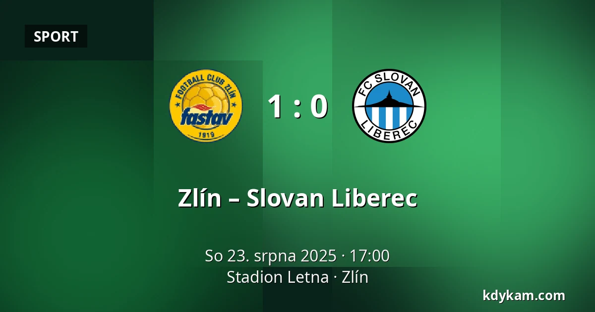 Zlín – Slovan Liberec — Stadion Letna, Zlín