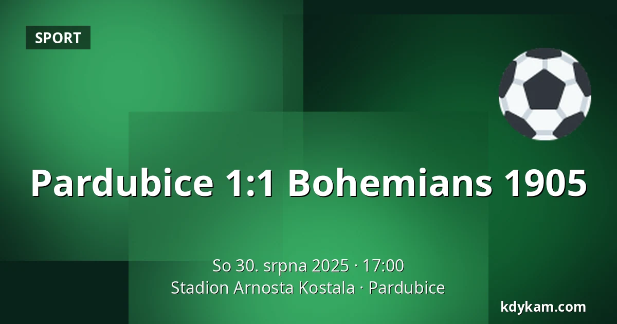 Pardubice – Bohemians 1905 — Stadion Arnosta Kostala, Pardubice