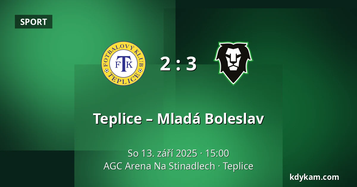 Teplice – Mladá Boleslav — AGC Arena Na Stinadlech, Teplice