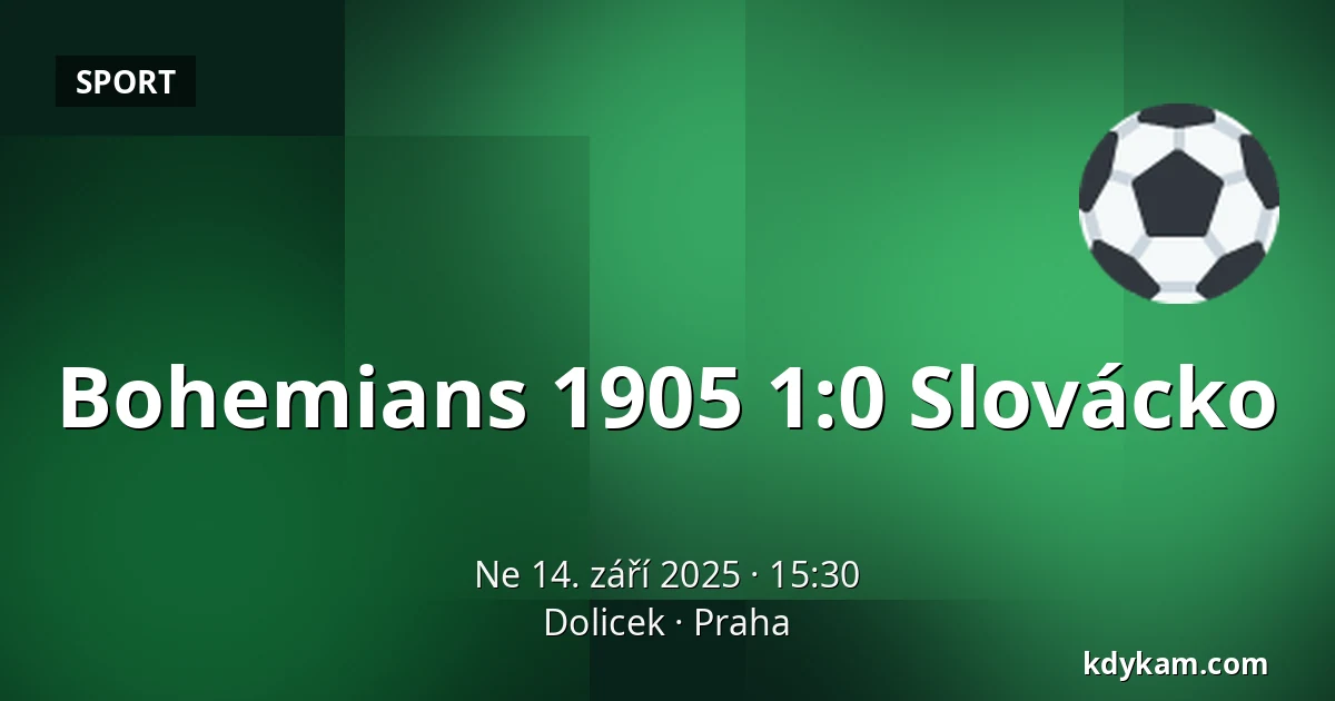 Bohemians 1905 – Slovácko — Dolicek, Praha