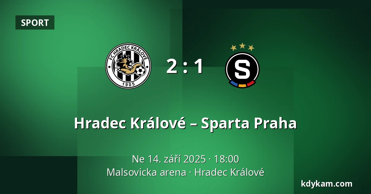 Hradec Králové – Sparta Praha — Malsovicka arena, Hradec Králové