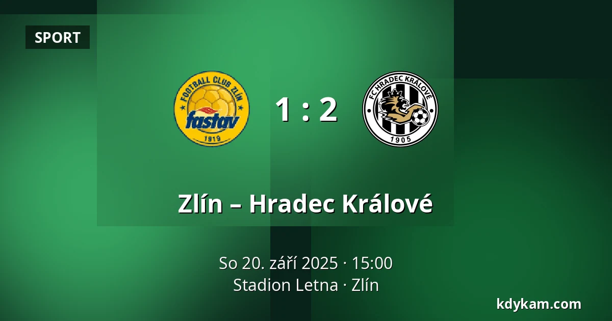 Zlín – Hradec Králové — Stadion Letna, Zlín