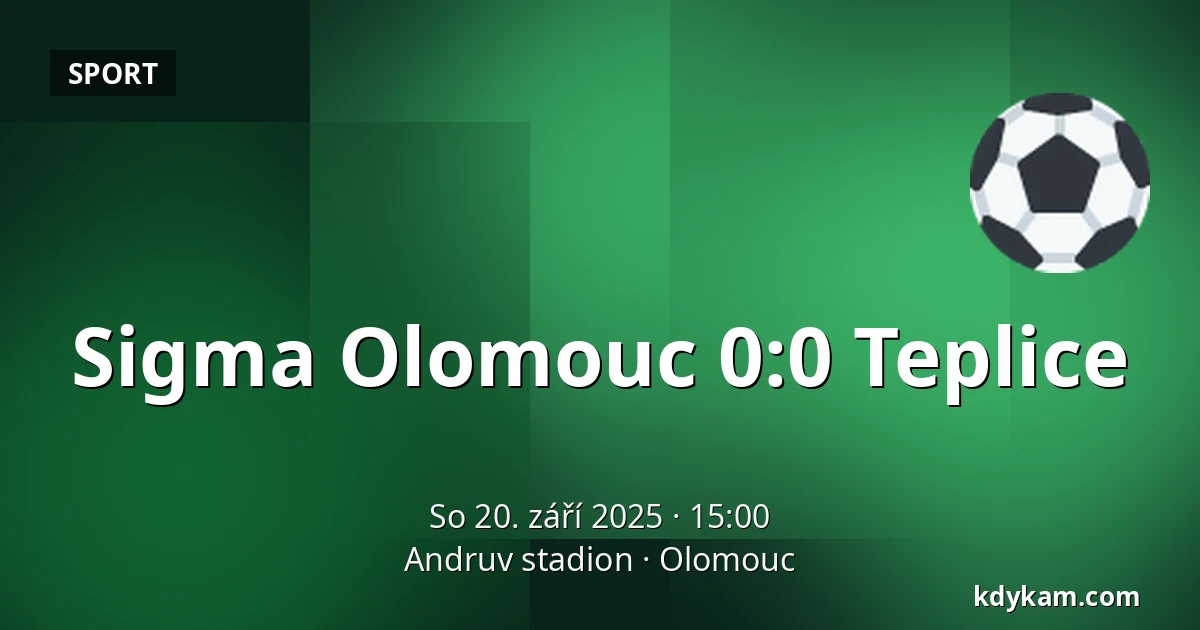 Sigma Olomouc – Teplice — Andruv stadion, Olomouc