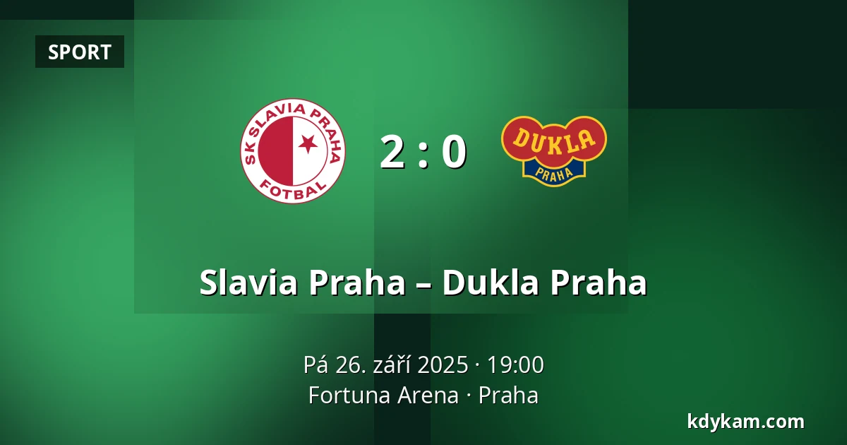 Slavia Praha – Dukla Praha — Fortuna Arena, Praha