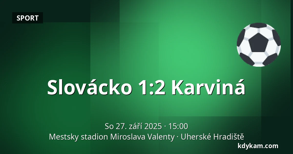 Slovácko – Karviná — Mestsky stadion Miroslava Valenty, Uherské Hradiště