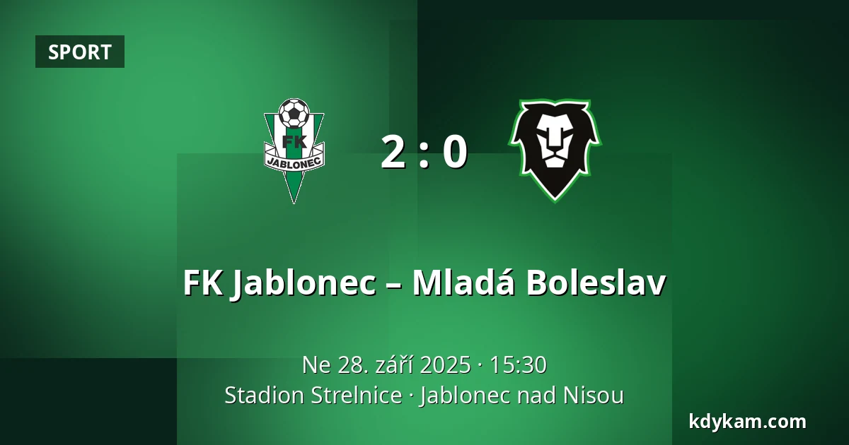 FK Jablonec – Mladá Boleslav — Stadion Strelnice, Jablonec nad Nisou