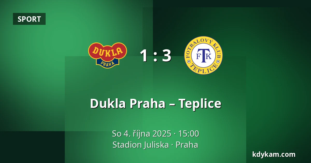 Dukla Praha – Teplice — Stadion Juliska, Praha