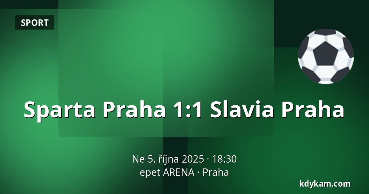 Sparta Praha – Slavia Praha — epet ARENA, Praha