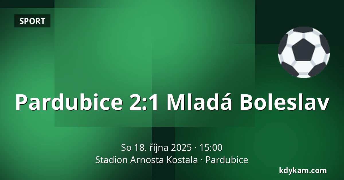 Pardubice – Mladá Boleslav — Stadion Arnosta Kostala, Pardubice