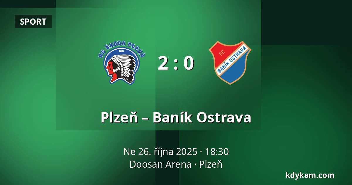 Plzeň – Baník Ostrava — Doosan Arena, Plzeň