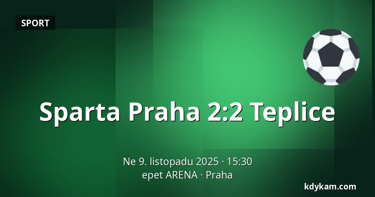 Sparta Praha – Teplice — epet ARENA, Praha