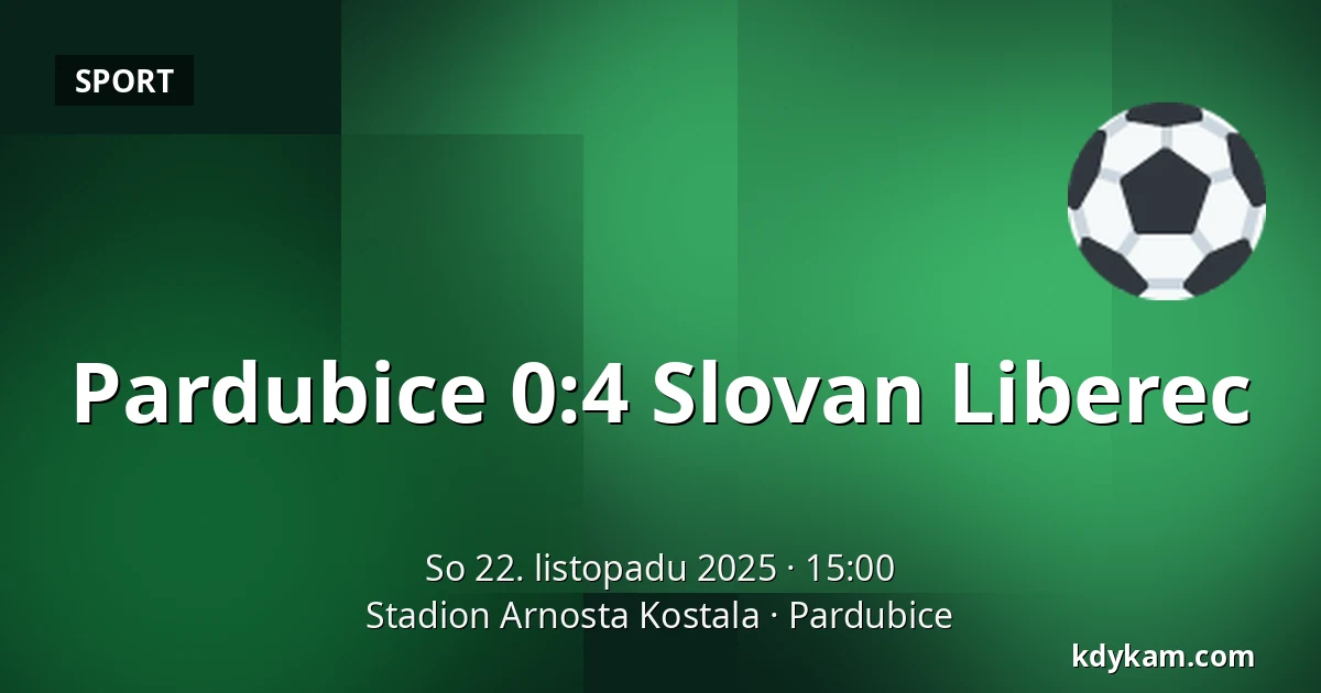 Pardubice – Slovan Liberec — Stadion Arnosta Kostala, Pardubice