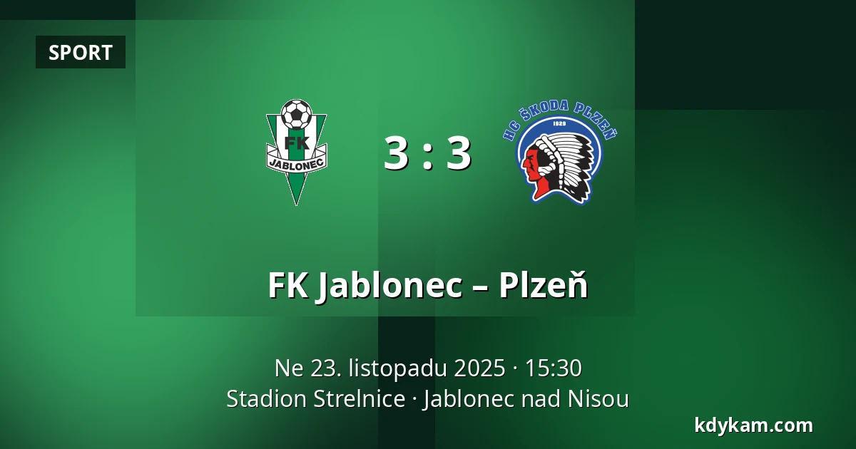 FK Jablonec – Plzeň — Stadion Strelnice, Jablonec nad Nisou