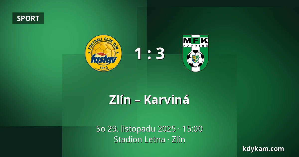 Zlín – Karviná — Stadion Letna, Zlín
