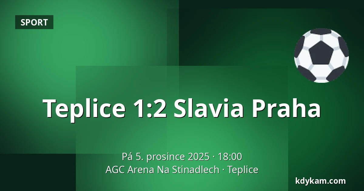 Teplice – Slavia Praha — AGC Arena Na Stinadlech, Teplice
