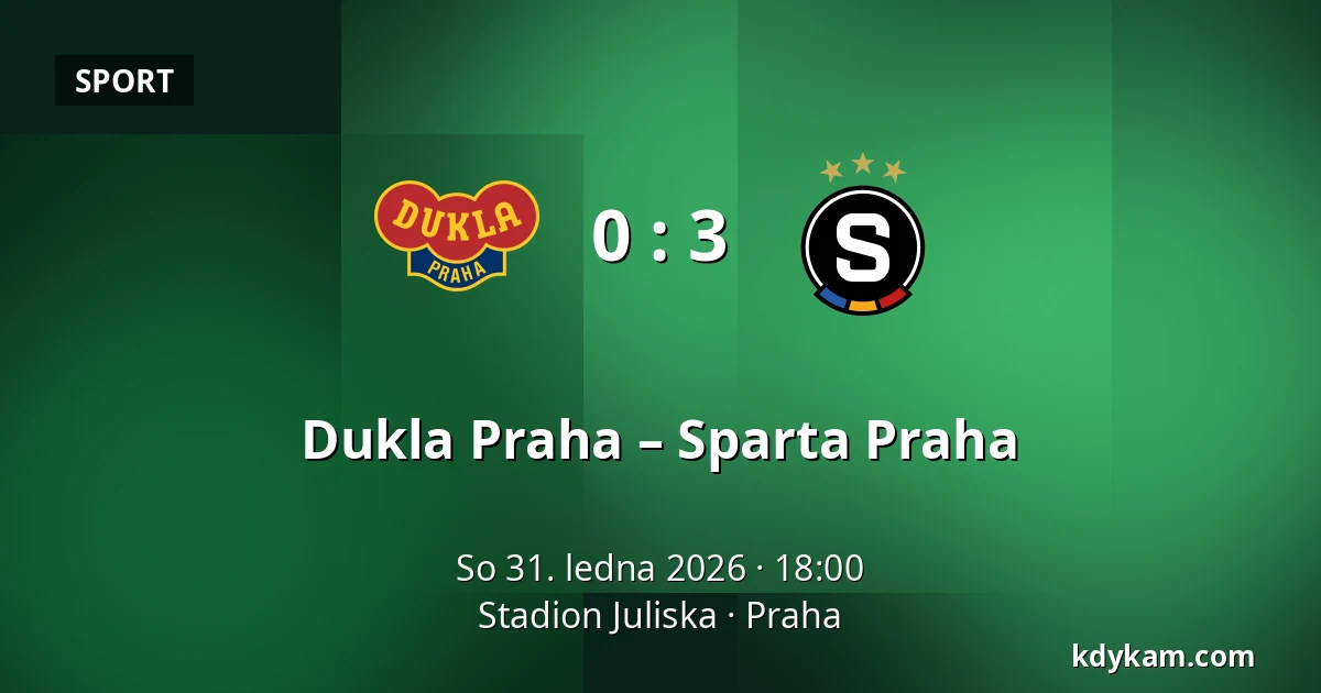Dukla Praha – Sparta Praha — Stadion Juliska, Praha