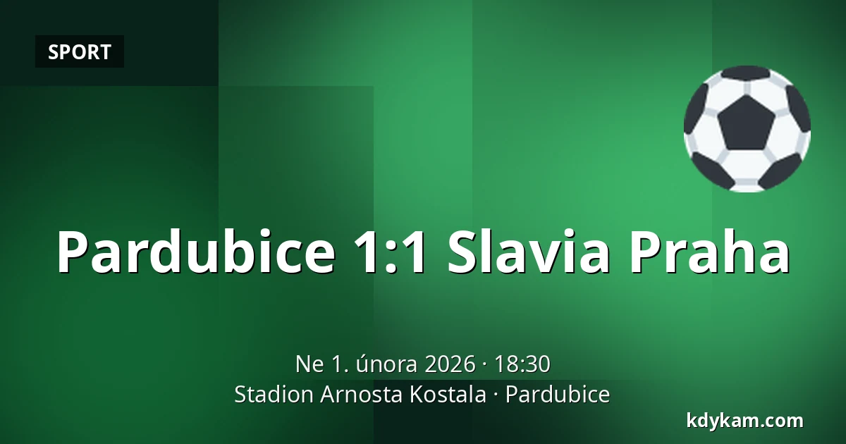 Pardubice – Slavia Praha — Stadion Arnosta Kostala, Pardubice
