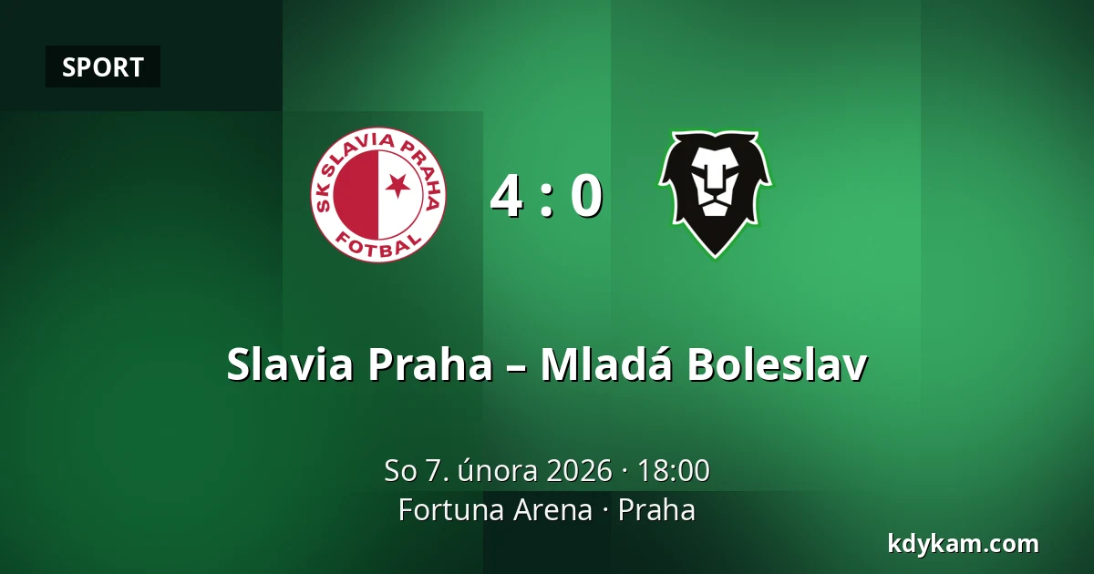 Slavia Praha – Mladá Boleslav — Fortuna Arena, Praha