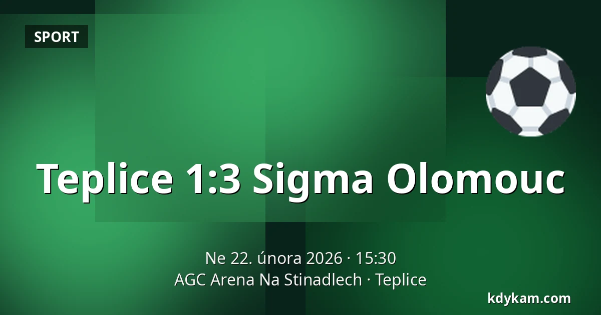 Teplice – Sigma Olomouc — AGC Arena Na Stinadlech, Teplice