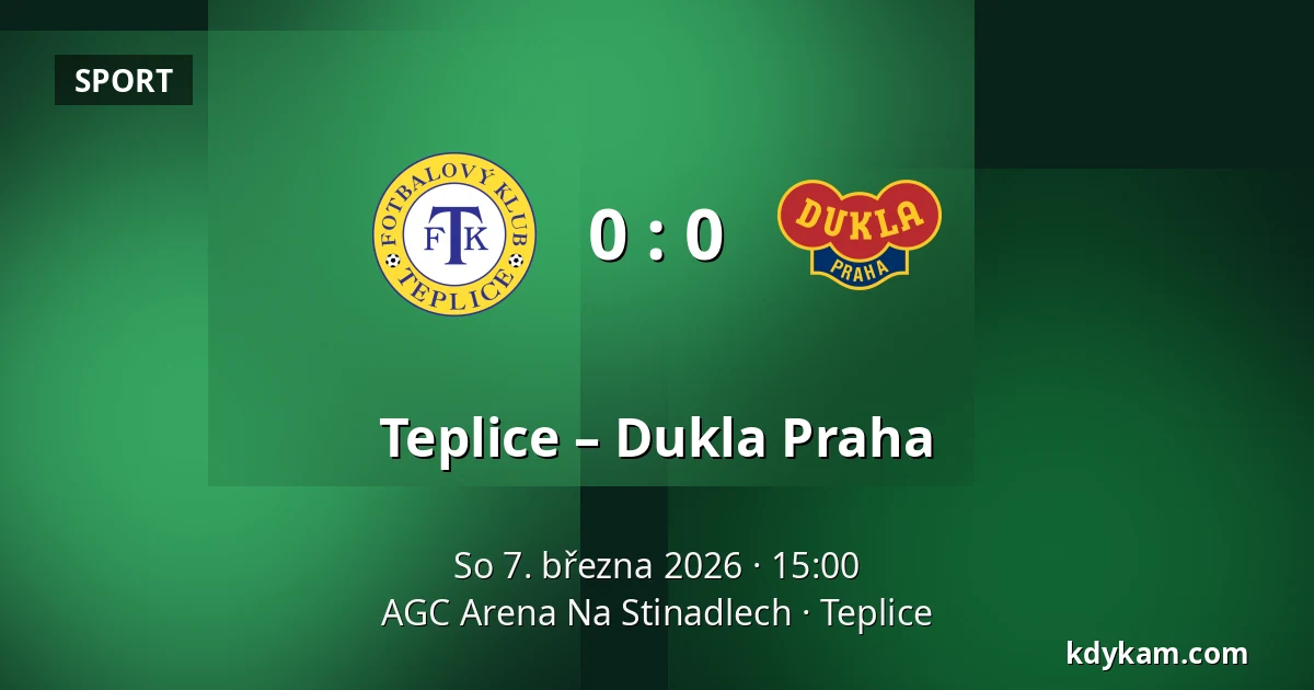 Teplice – Dukla Praha — AGC Arena Na Stinadlech, Teplice