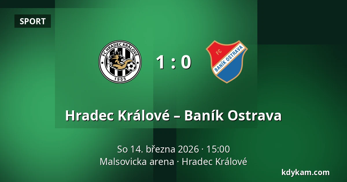 Hradec Králové – Baník Ostrava — Malsovicka arena, Hradec Králové