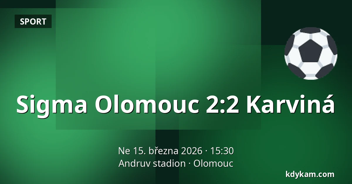 Sigma Olomouc – Karviná — Andruv stadion, Olomouc