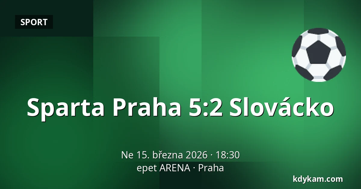 Sparta Praha – Slovácko — epet ARENA, Praha