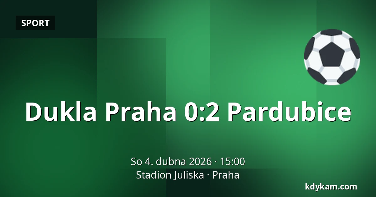 Dukla Praha – Pardubice — Stadion Juliska, Praha