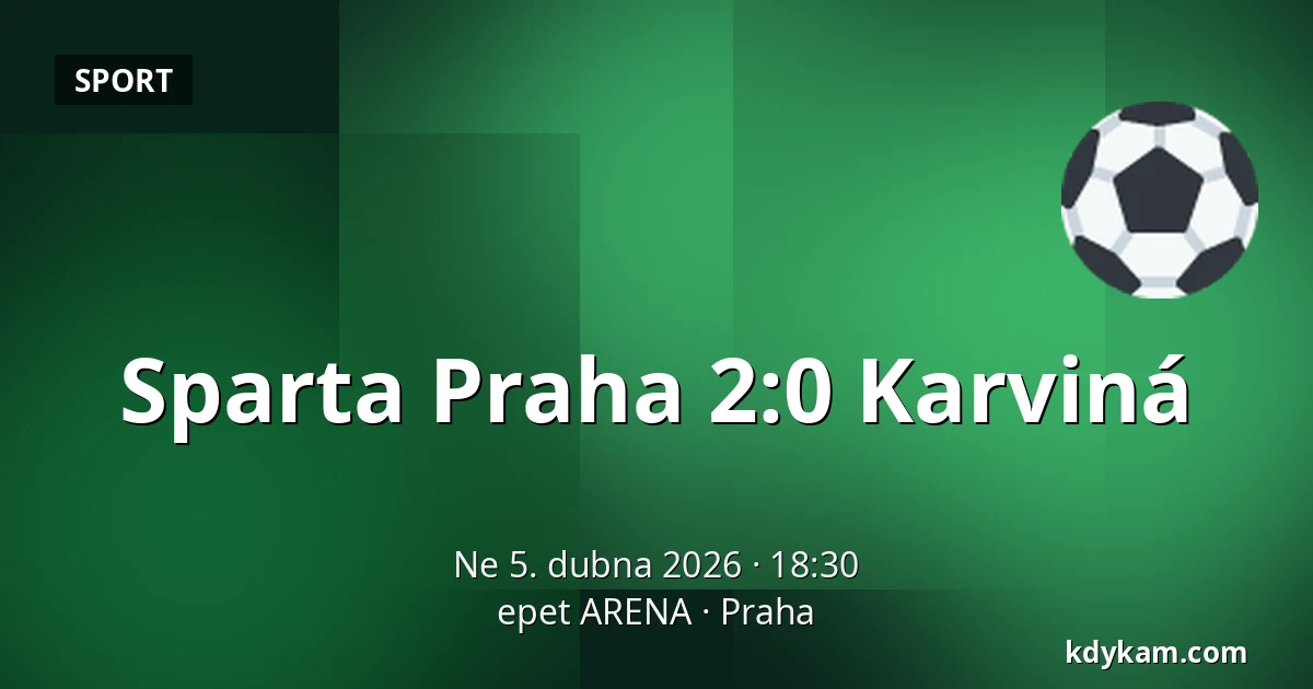 Sparta Praha – Karviná — epet ARENA, Praha