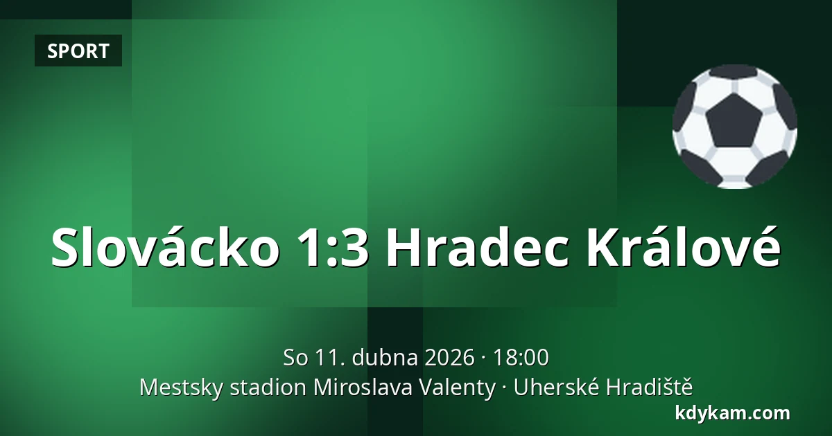 Slovácko – Hradec Králové — Mestsky stadion Miroslava Valenty, Uherské Hradiště