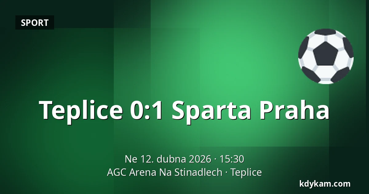 Teplice – Sparta Praha — AGC Arena Na Stinadlech, Teplice
