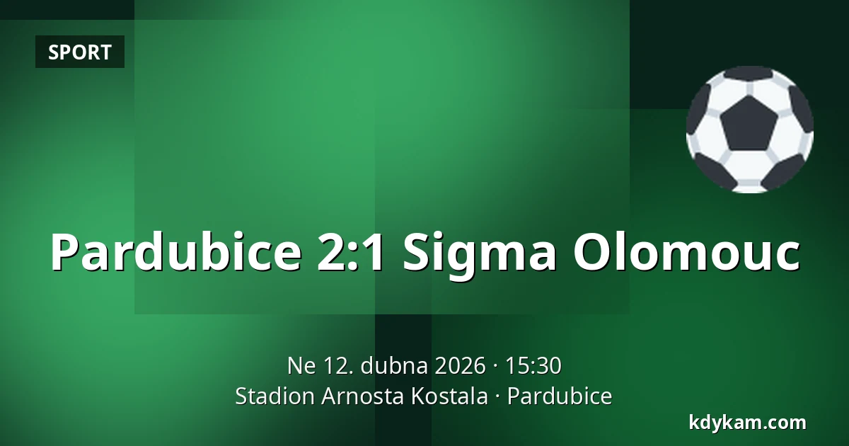 Pardubice – Sigma Olomouc — Stadion Arnosta Kostala, Pardubice