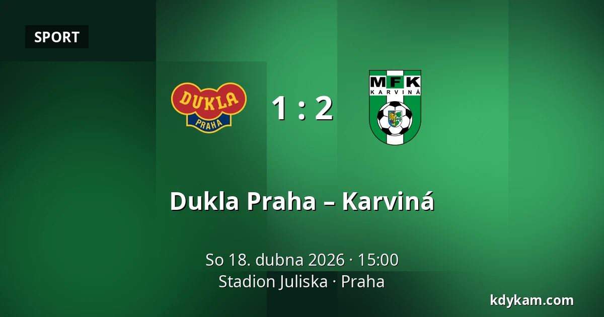 Dukla Praha – Karviná — Stadion Juliska, Praha