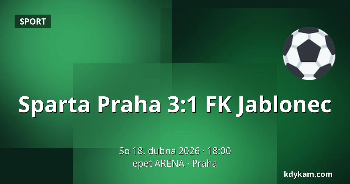 Sparta Praha – FK Jablonec — epet ARENA, Praha