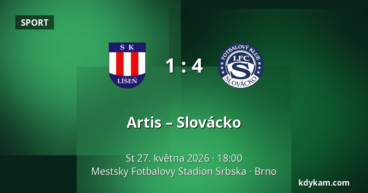 Artis – Slovácko — Mestsky Fotbalovy Stadion Srbska, Brno