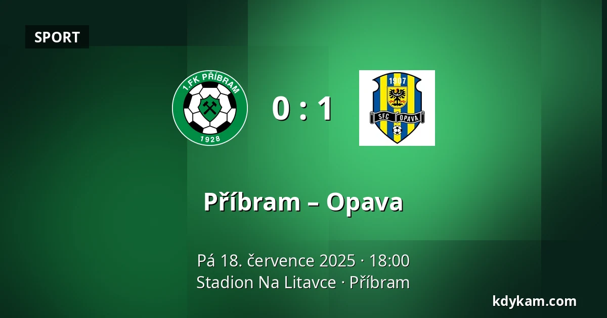 Příbram – Opava — Stadion Na Litavce, Příbram
