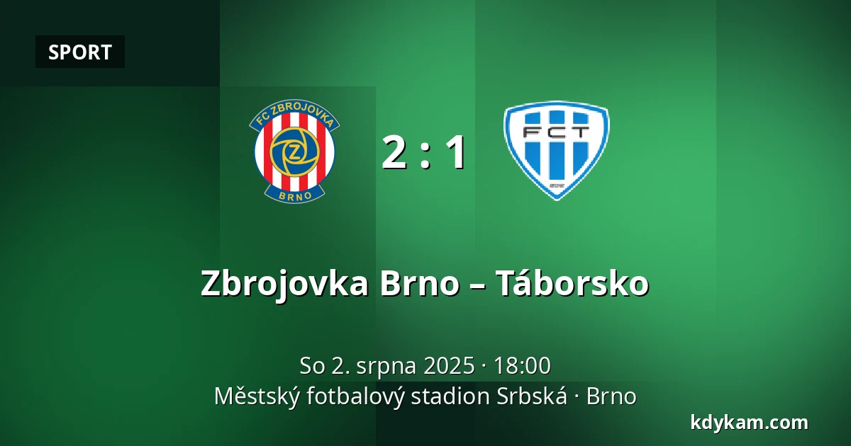 Zbrojovka Brno – Táborsko — Městský fotbalový stadion Srbská, Brno