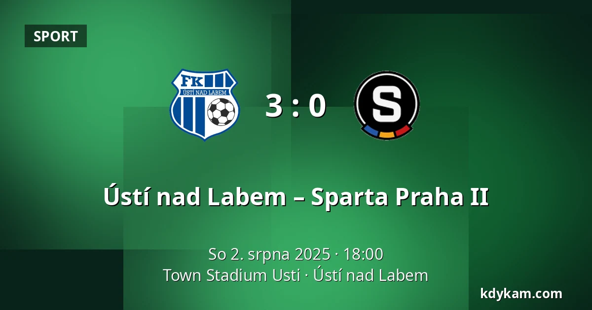 Ústí nad Labem – Sparta Praha II — Town Stadium Usti, Ústí nad Labem