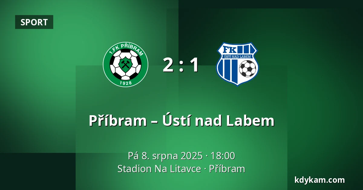 Příbram – Ústí nad Labem — Stadion Na Litavce, Příbram
