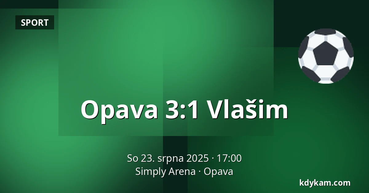 Opava – Vlašim — Simply Arena, Opava