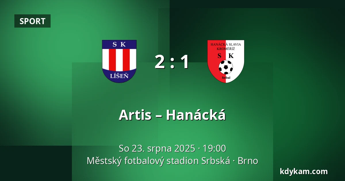 Artis – Hanácká — Městský fotbalový stadion Srbská, Brno