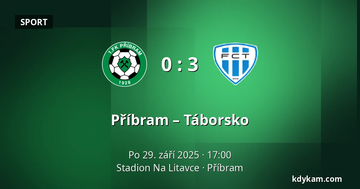 Příbram – Táborsko — Stadion Na Litavce, Příbram