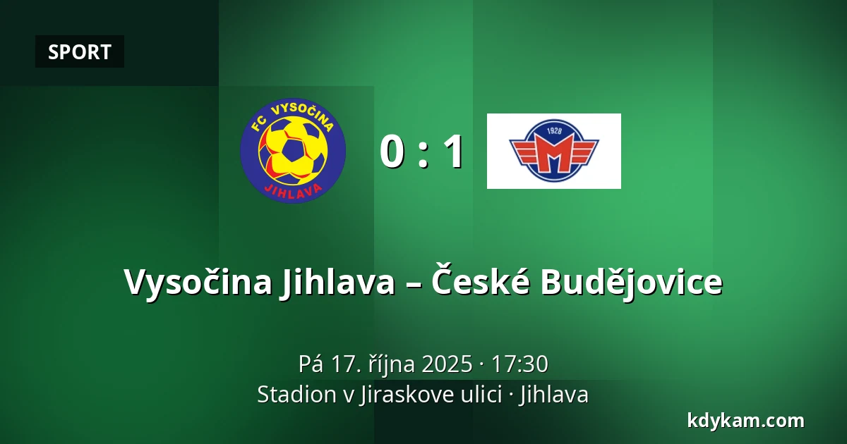 Vysočina Jihlava – České Budějovice — Stadion v Jiraskove ulici, Jihlava