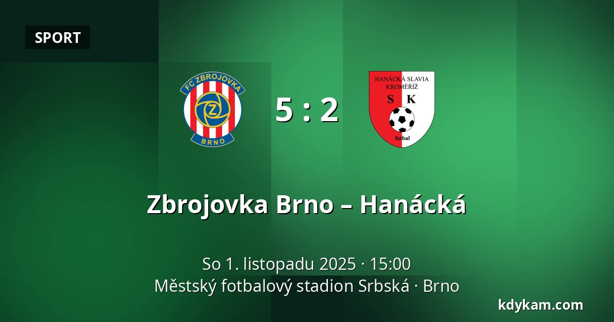 Zbrojovka Brno – Hanácká — Městský fotbalový stadion Srbská, Brno