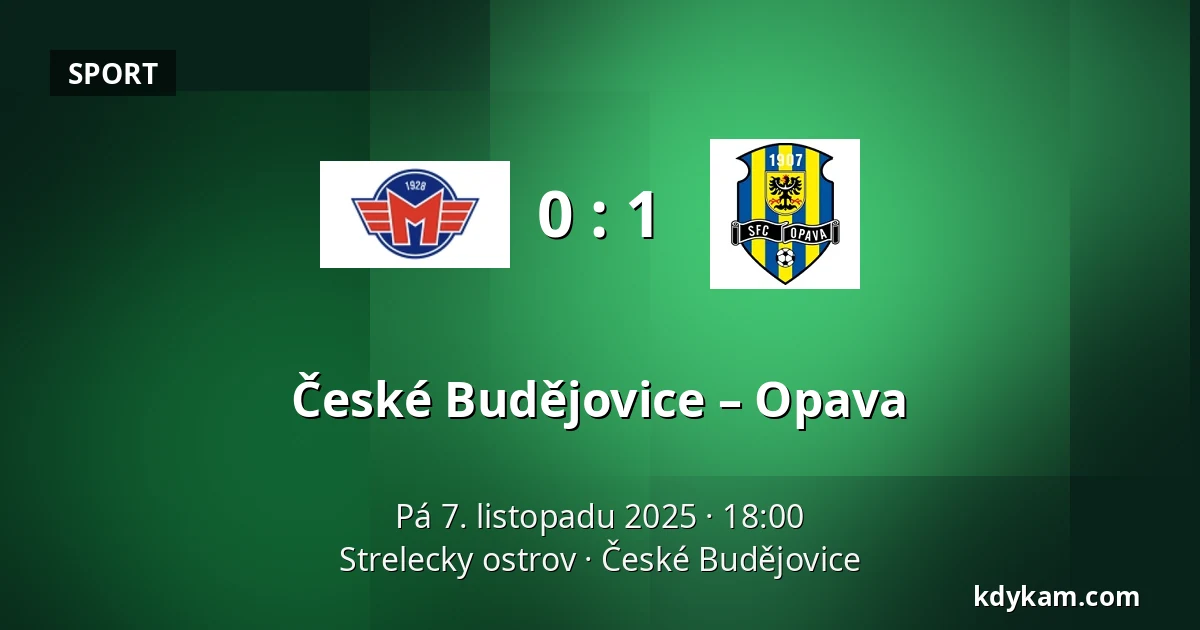 České Budějovice – Opava — Strelecky ostrov, České Budějovice