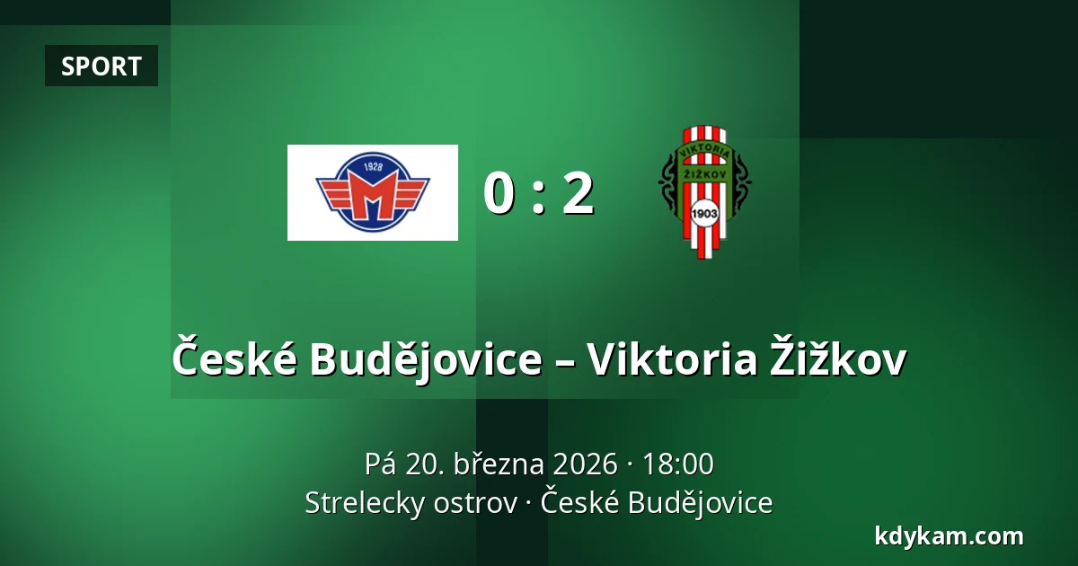 České Budějovice – Viktoria Žižkov — Strelecky ostrov, České Budějovice