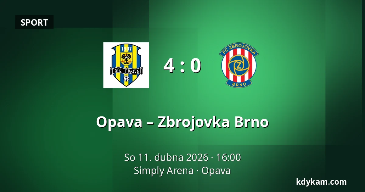 Opava – Zbrojovka Brno — Simply Arena, Opava