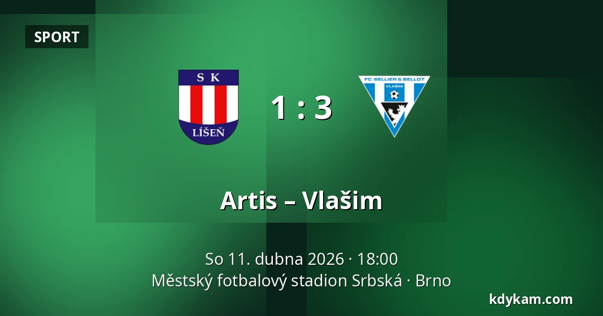 Artis – Vlašim — Městský fotbalový stadion Srbská, Brno