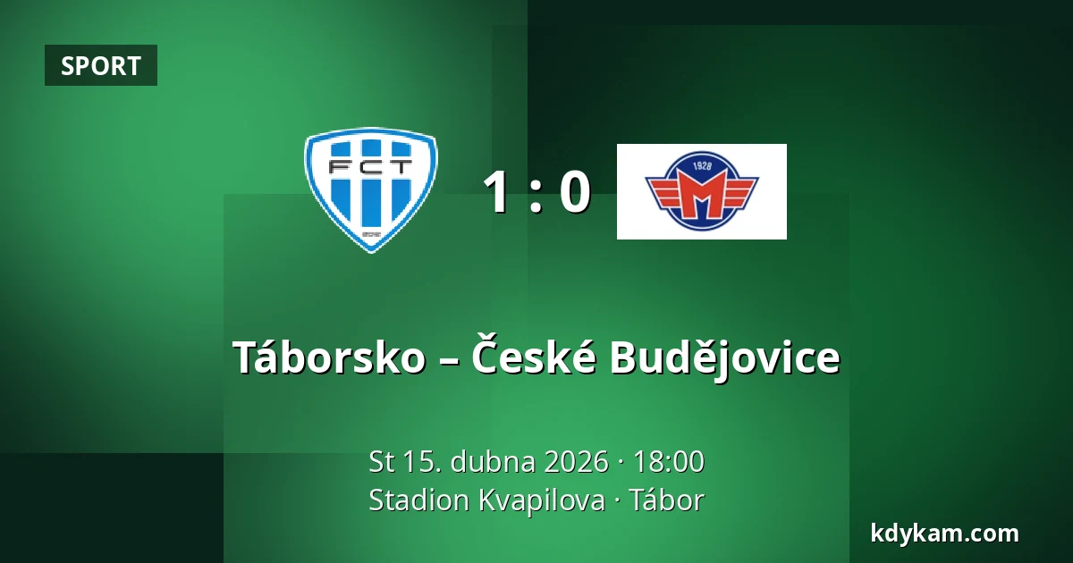 Táborsko – České Budějovice — Stadion Kvapilova, Tábor