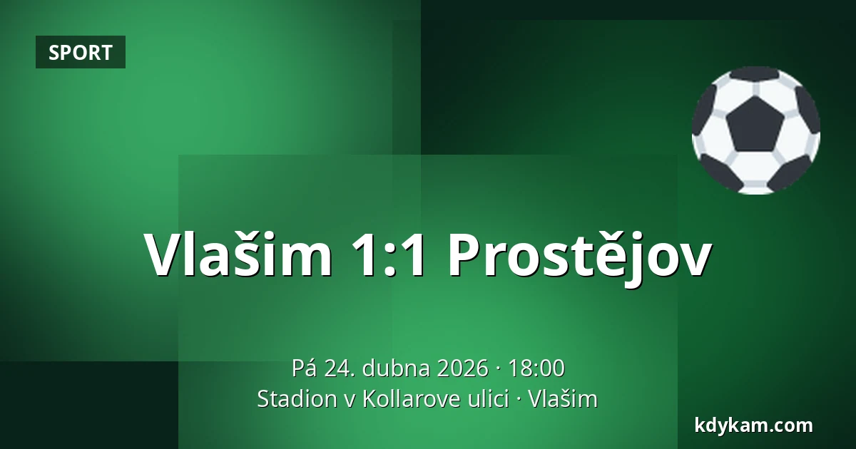 Vlašim – Prostějov — Stadion v Kollarove ulici, Vlašim